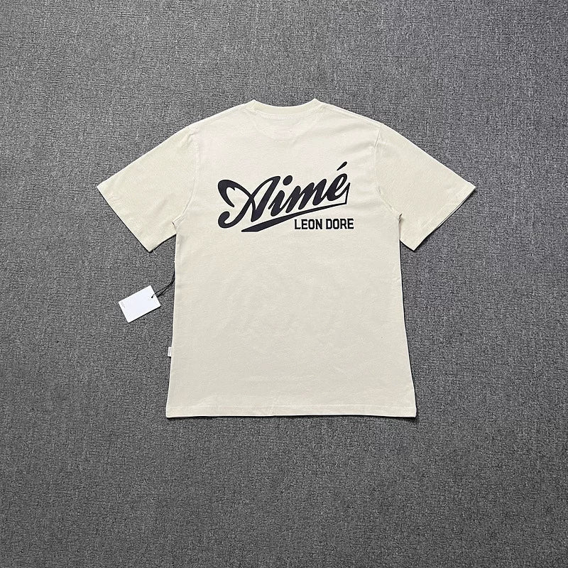 Aimé Leon Dore Script Logo Tee - Cream