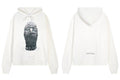 IH NOM UH NIT Rhinestone Mask Hoodie - Off-White