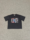 Mertra Comic Collage Graphic Tee - Black