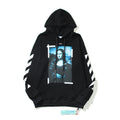 Off-White Black Mona Lisa Tape Frame Hoodie