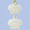 Aimé Leon Dore Angel Wing Cursive Zip-Up Hoodie - Cream