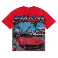 Life Hustlers Supercar Racing Graphic Tee - Red
