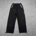 Mertra Contrast Pocket Straight-Leg Sweatpants - Black/Grey