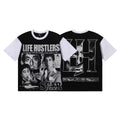 Life Hustlers Scarface Movie Collage Contrast Tee - Black/White