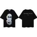 IH NOM UH NIT Jeweled Mask Cuban Link Graphic Tee - Black