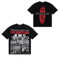 Life Hustlers Jesus Is King Newspaper Collage Tee - Black