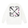 Off-White White Moon Orbit Arrow Crewneck Sweatshirt