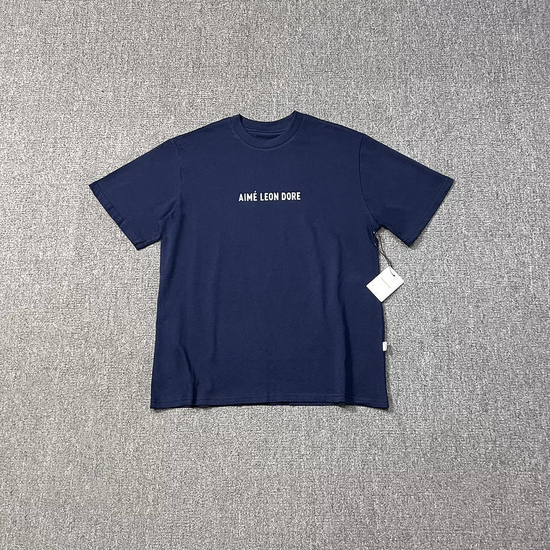 Aimé Leon Dore Small Chest Logo Tee - Navy