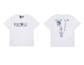 Vlone Abstract Floral "FRIENDS-" Graphic T-Shirt - White