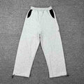 Mertra Contrast Pocket Straight-Leg Sweatpants - Light Grey/Black