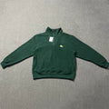 Aimé Leon Dore Fleece Quarter-Zip Pullover - Forest Green